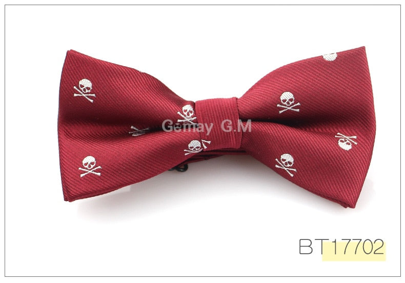 New Casual Slim Skull Ties For Men