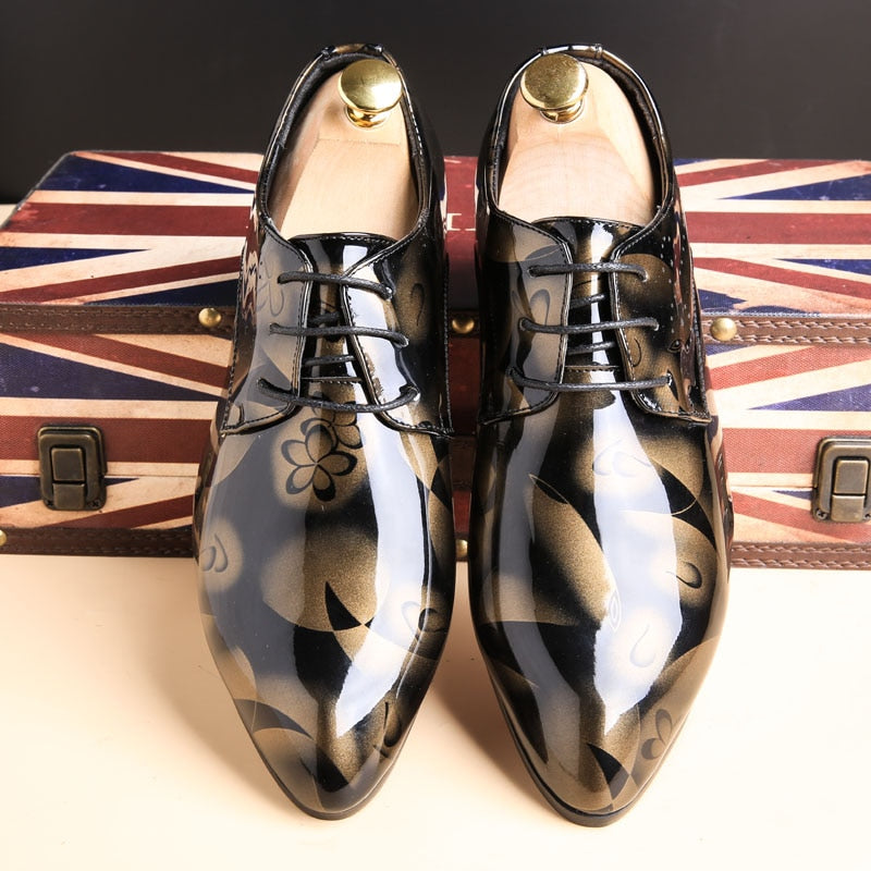 Patent Leather Men Dress Shoes