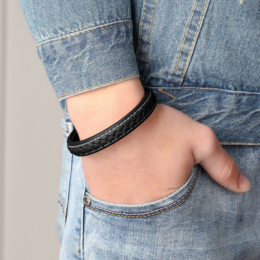 Men Women Leather Bracelet