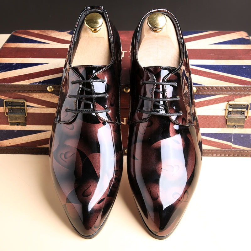 Patent Leather Men Dress Shoes