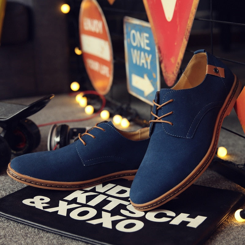 Men Suede Leather Casual Shoes
