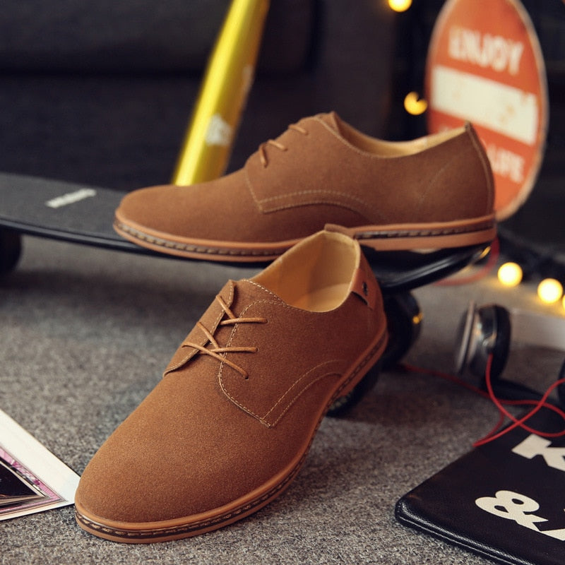 Men Suede Leather Casual Shoes