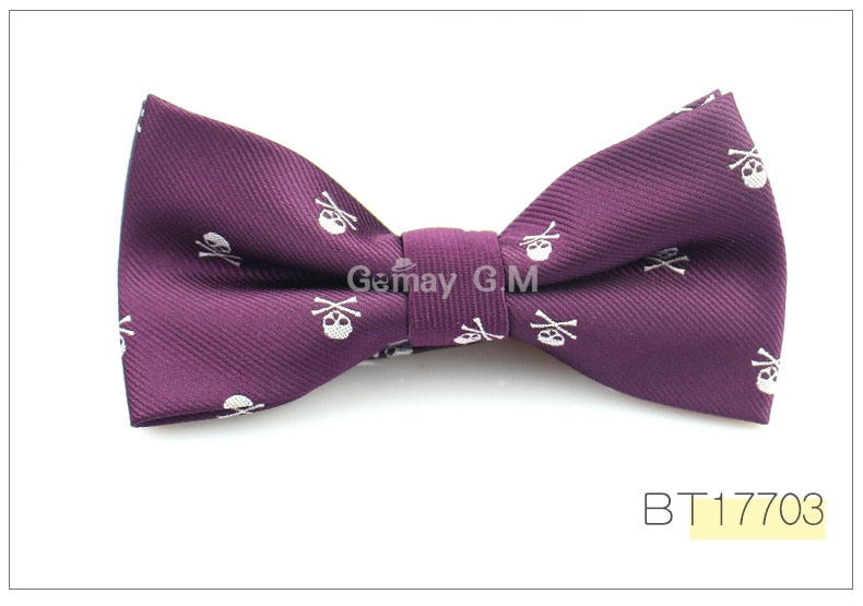 New Casual Slim Skull Ties For Men