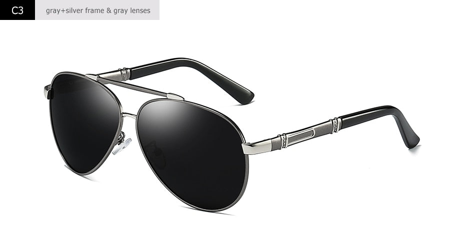 Blanche Michelle Pilot Polarized Sunglasses Men