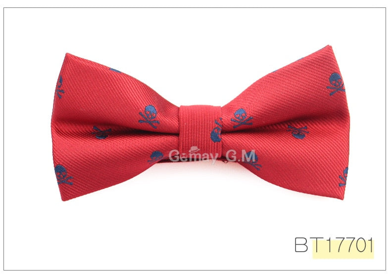 New Casual Slim Skull Ties For Men
