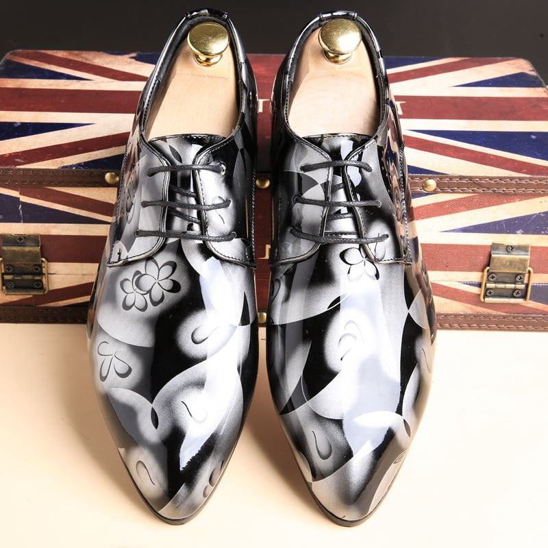 Patent Leather Men Dress Shoes
