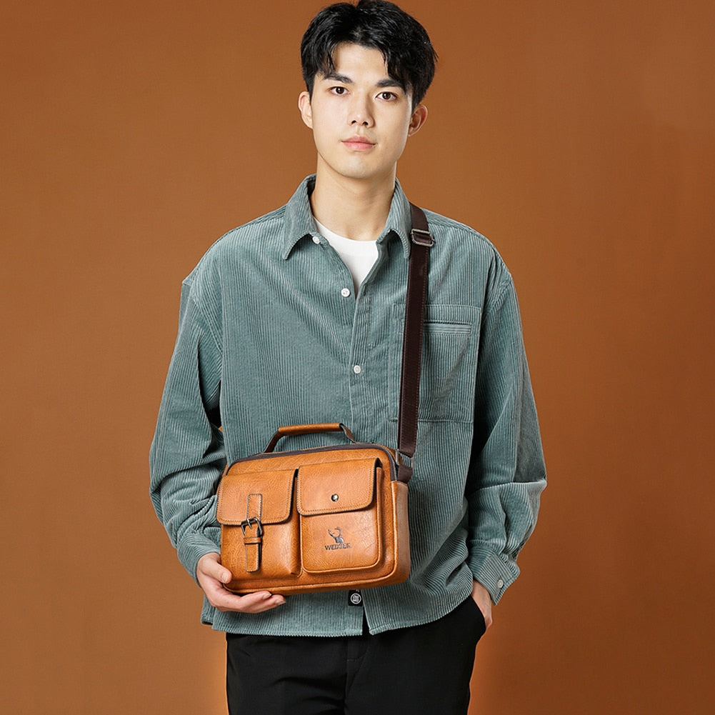Vintage Men Crossbody Bag Male Business Bag