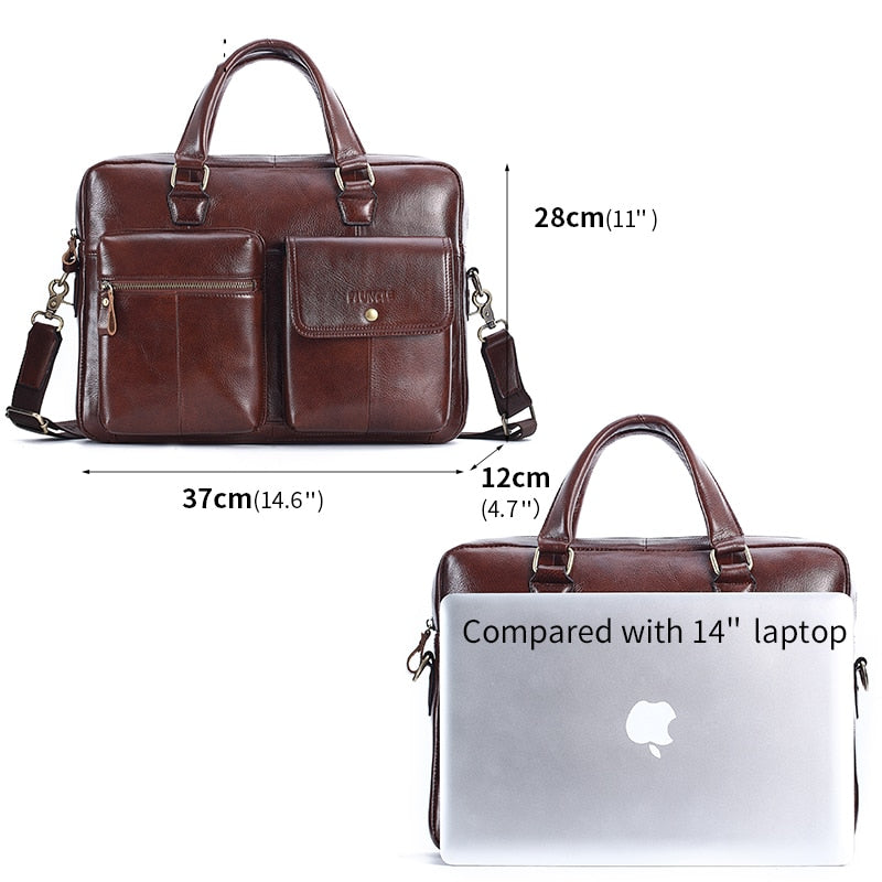 Men Genuine Leather Handbag