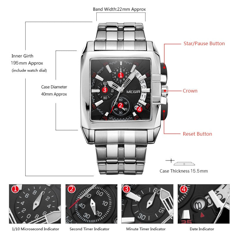 MEGIR Men's  Wristwatches