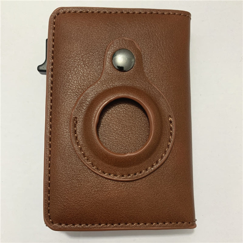Top Carbon Fiber For Apple Airtag Wallet Men Business ID Credit Card Holder