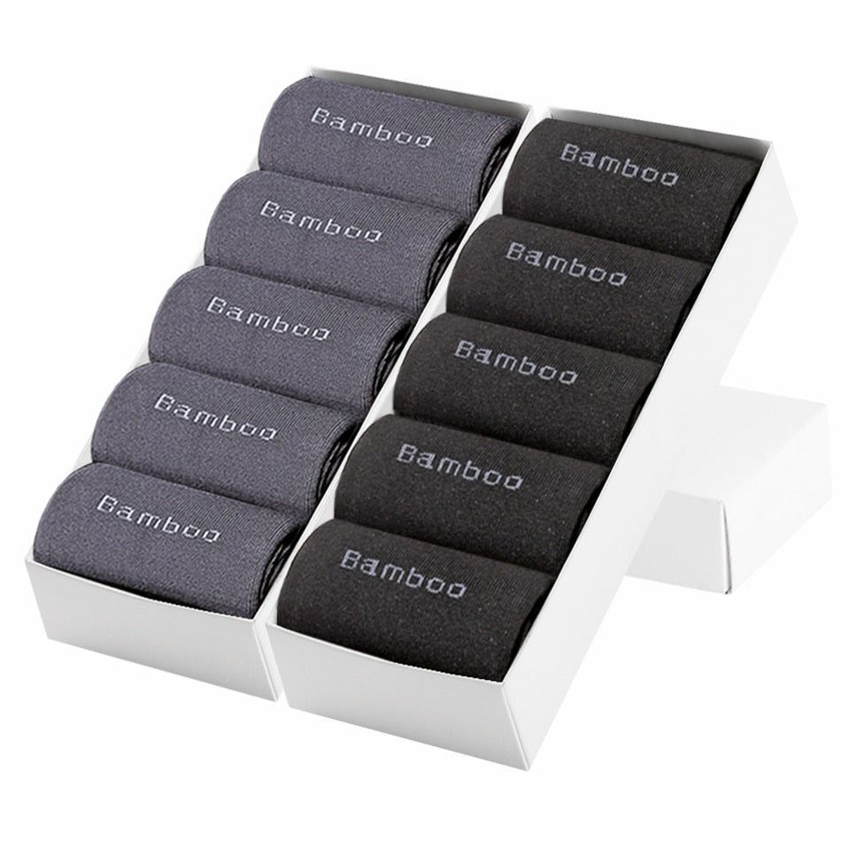 10Pair Gift Boxed Men Bamboo Socks