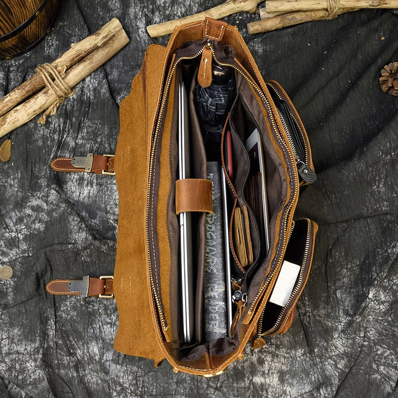 Men's Genuine Leather Briefcase