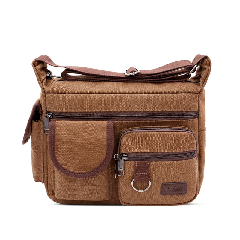 Canvas Messenger Bag for Men