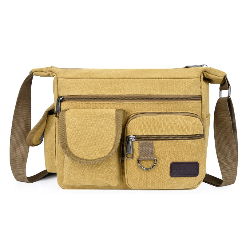 Canvas Messenger Bag for Men