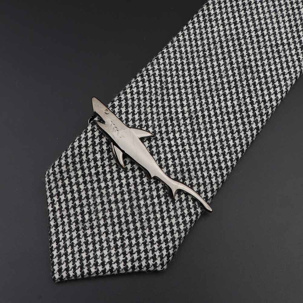 1 Piece Chrome Stainless Tie Clip for Men - Gift