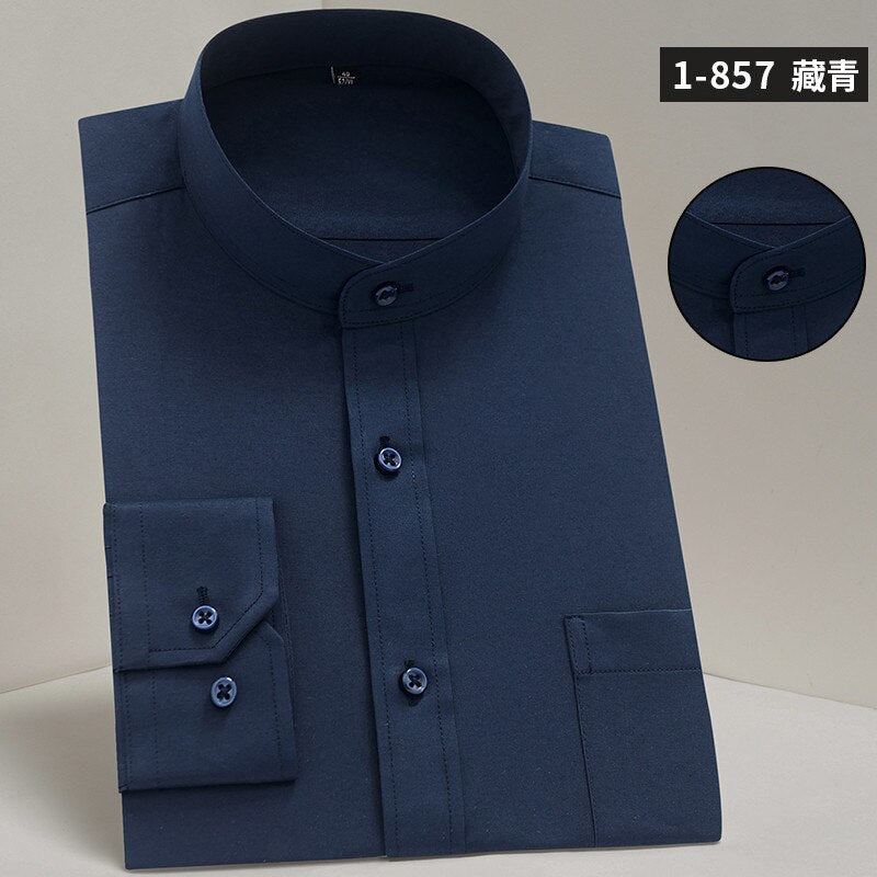 Male Mandarin Collar Shirt