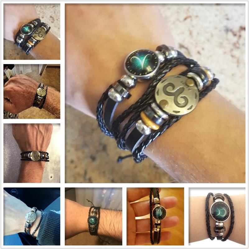 2pcs 12 Constellation Bracelet