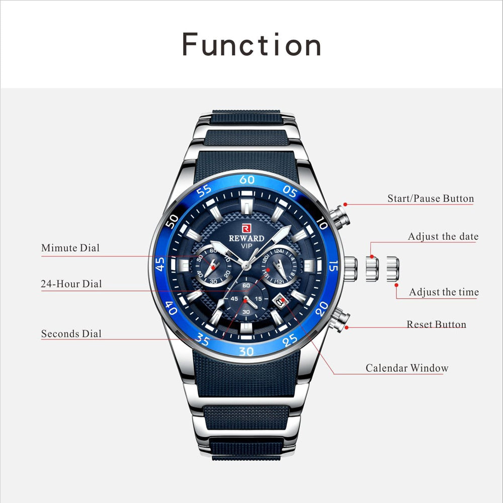 REWARD Brand Mens Watches