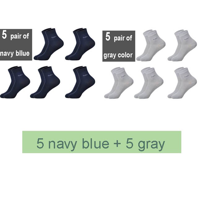 10Pairs/Lot Men Bamboo Socks