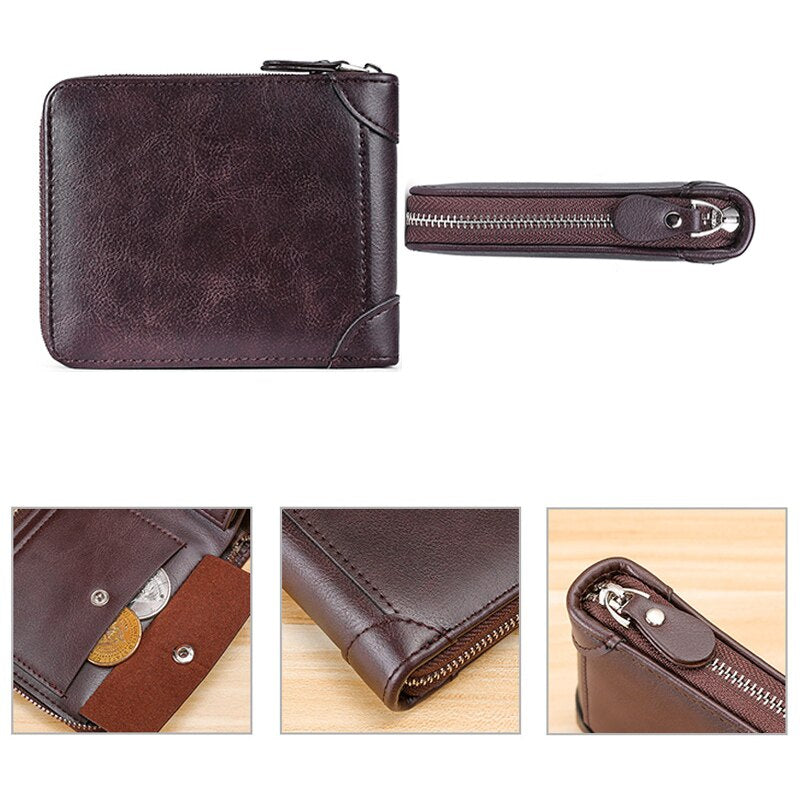 New Vintage Short Mens Wallet