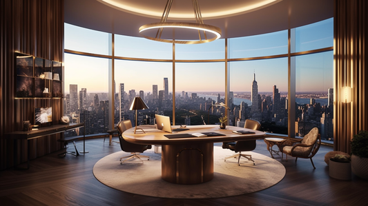 New York office picture - Office table in the middle