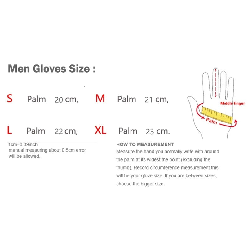 Men genuine leather gloves