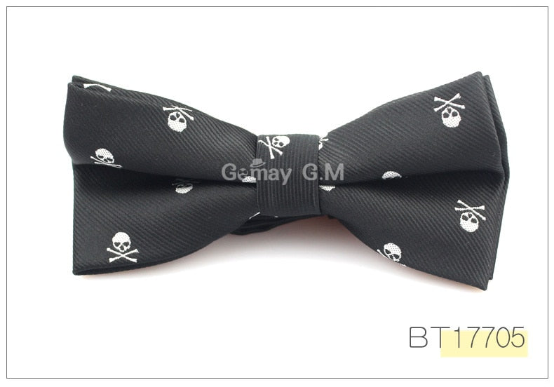 New Casual Slim Skull Ties For Men