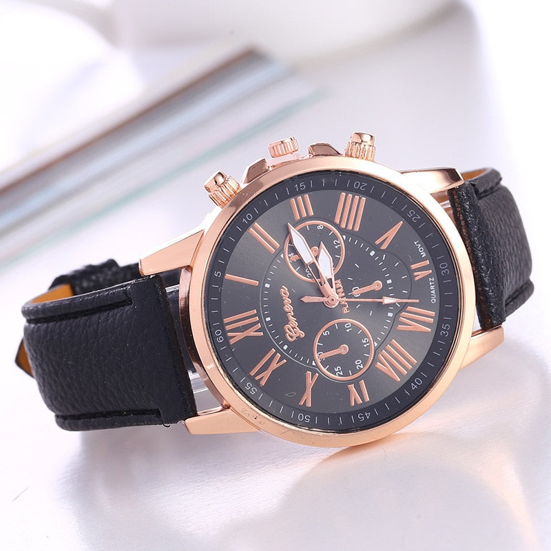 Luxury Woman Watch Leather