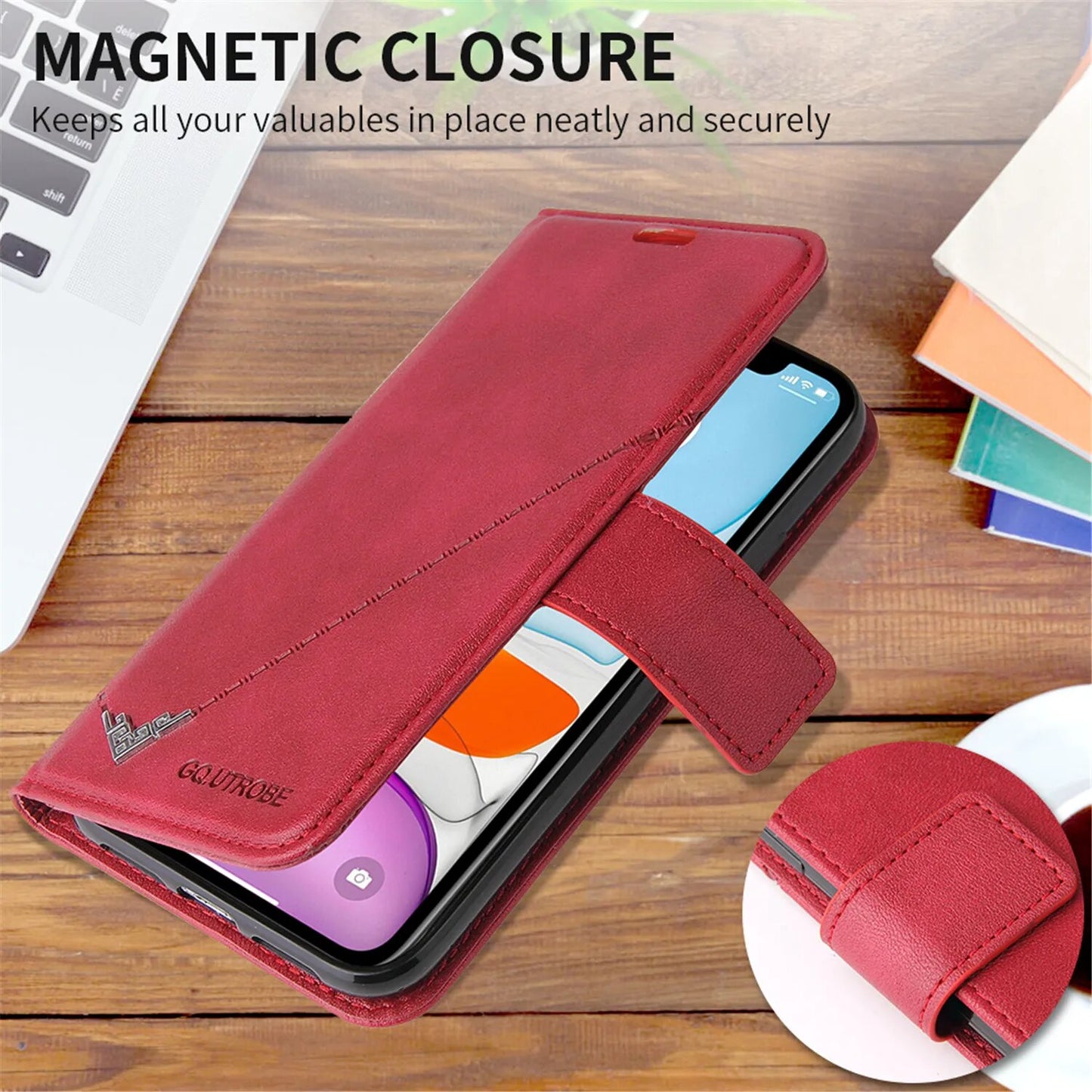 Flip Phone Case For iPhone 15 14 11 12 Pro Max 13 Mini XR X XS 7 8 Plus 6S Plus SE 2022 Leather Holder Wallet Satnd Cover Coque