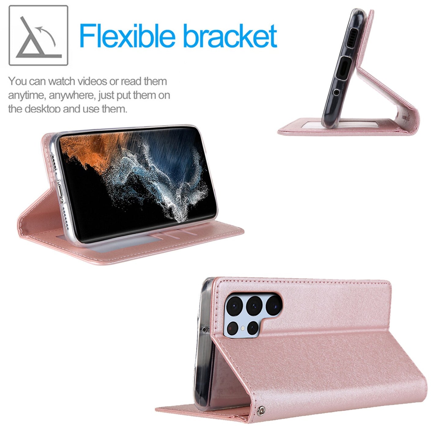 Wallet Leather Phone Case For Samsung Galaxy