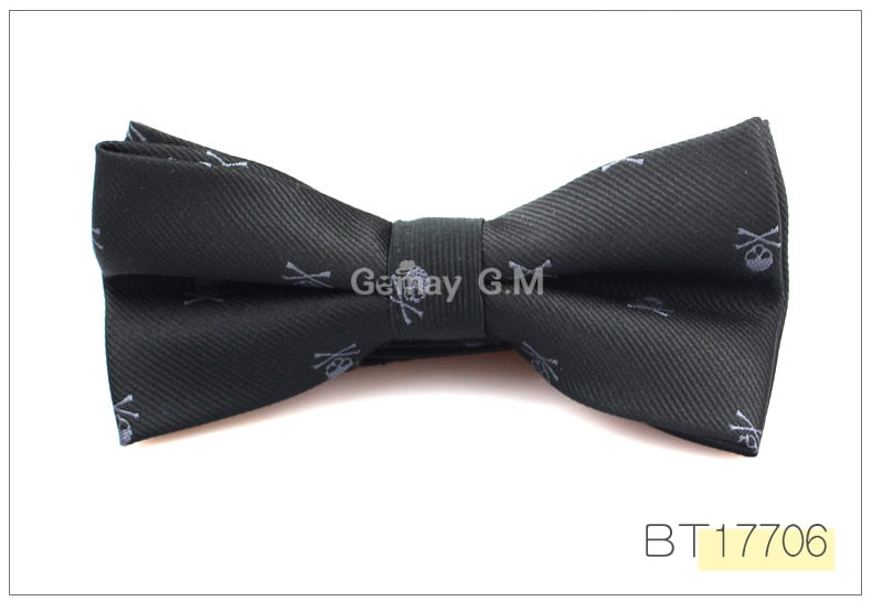 New Casual Slim Skull Ties For Men