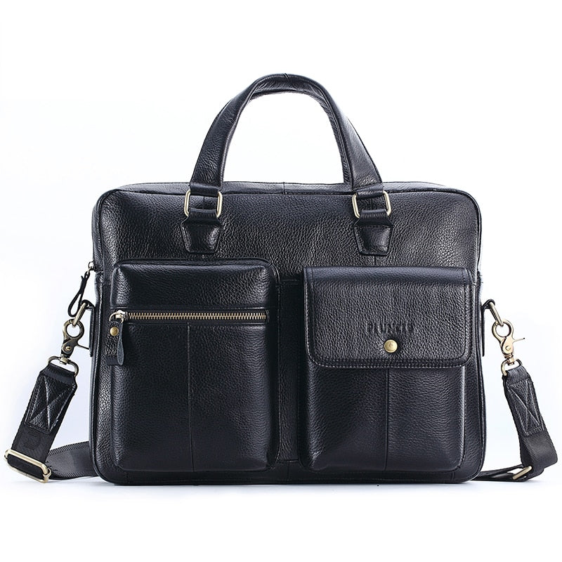 Men Genuine Leather Handbag