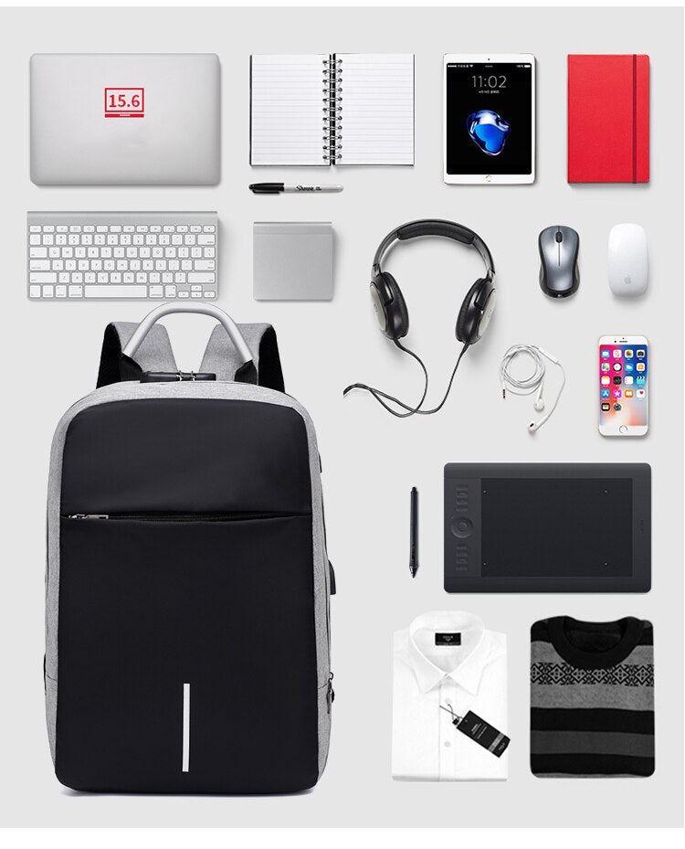 OUBDAR Men Multifunction Anti Theft Backpack
