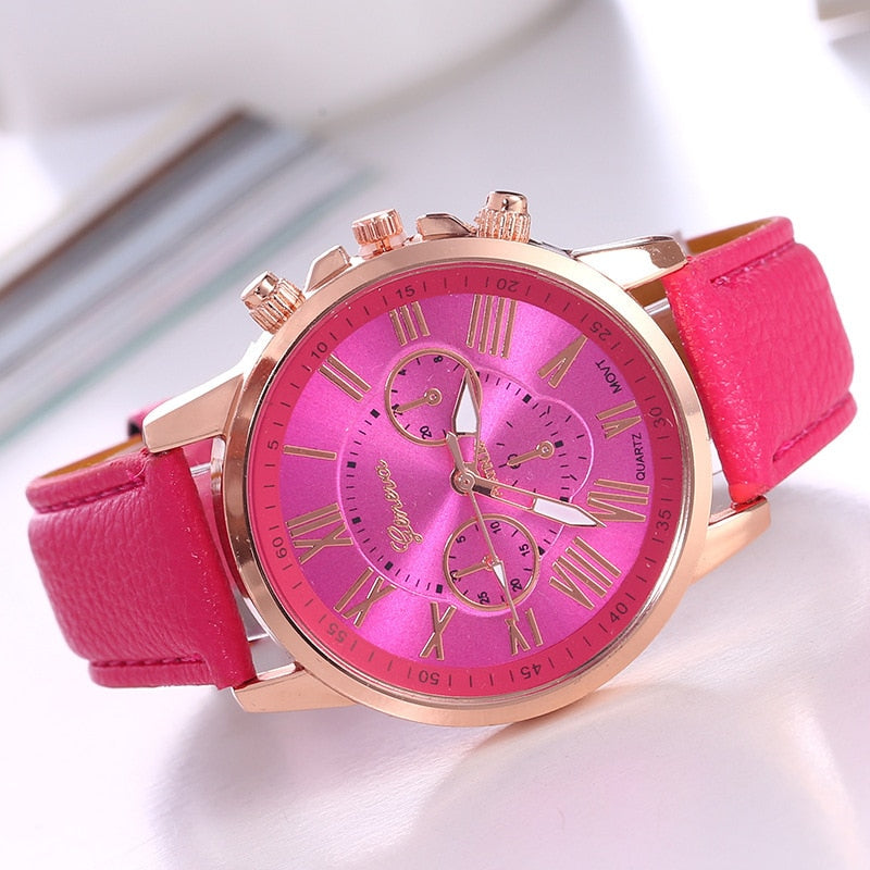 Luxury Woman Watch Leather