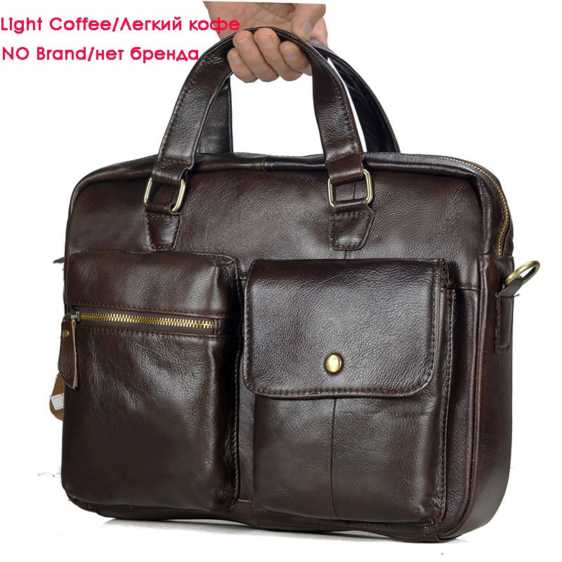 Men Genuine Leather Handbag