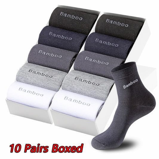 10Pair Gift Boxed Men Bamboo Socks