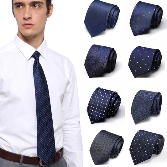 Neckties 7.5cm Slim Silk Neck Ties for Men