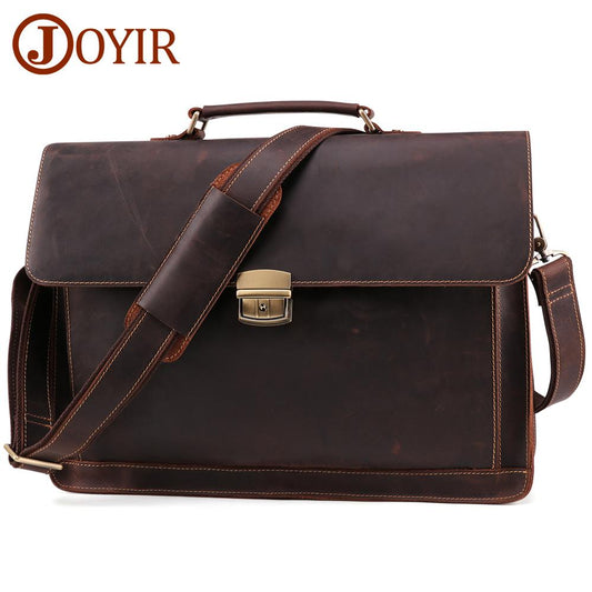 Horse Genuine Leather Men's Briefcase