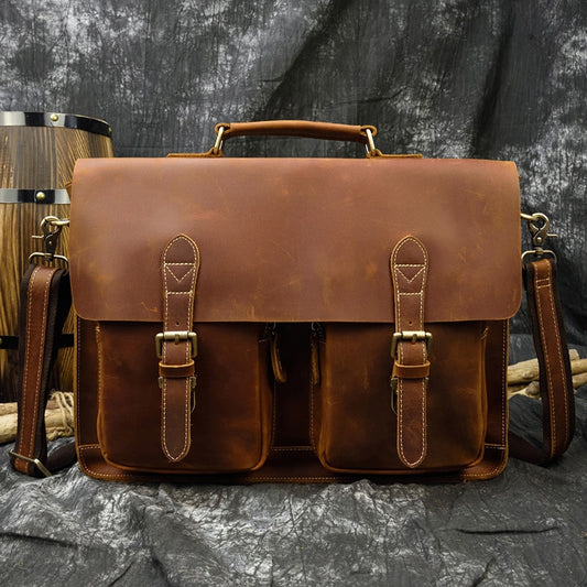 Men's Genuine Leather Briefcase