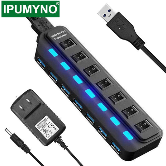 USB 3.0 HUB Multi 4 7 Port Usb Splitter