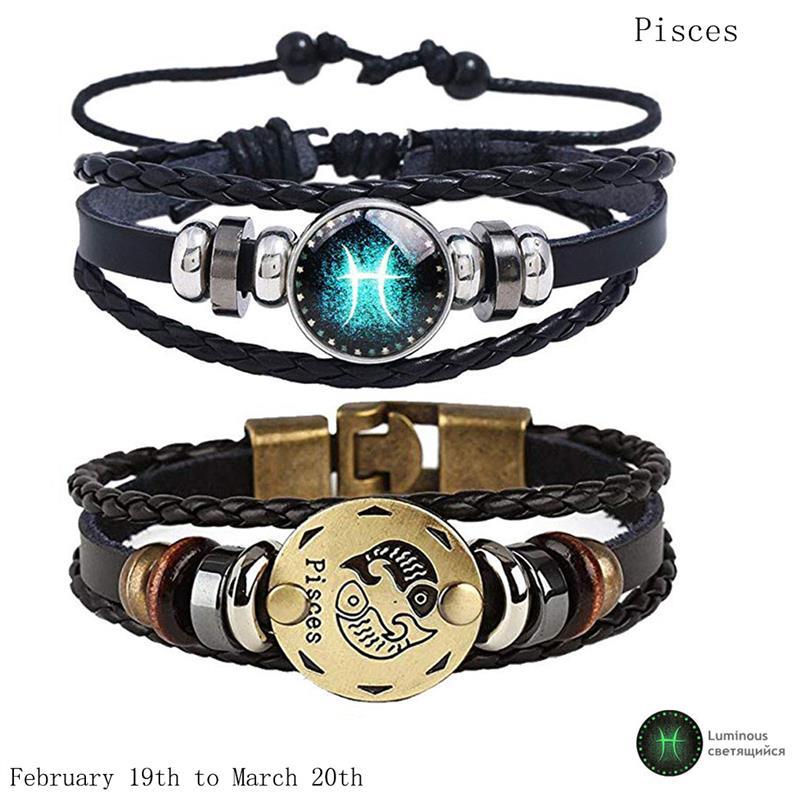 2pcs 12 Constellation Bracelet