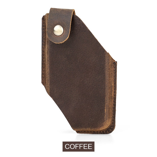 Leather Men Phone Waist Case Bag