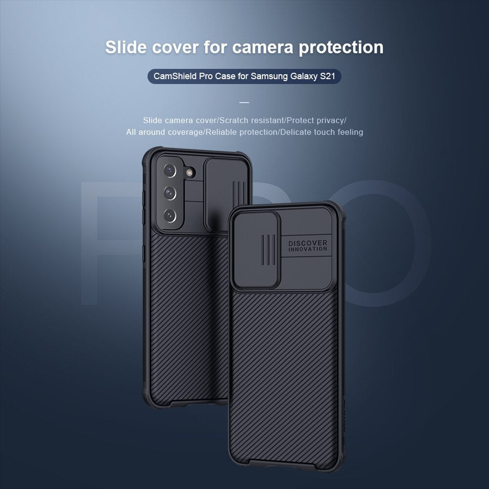 Case Slide Camera Protection Back Cover For Samsung Galaxy