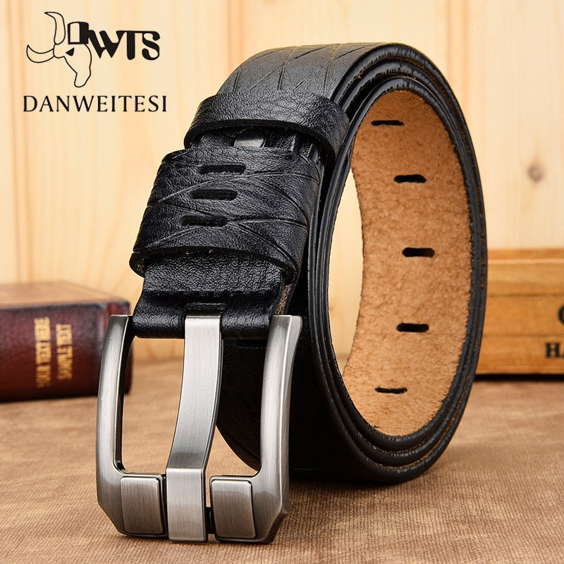 Male leather belt