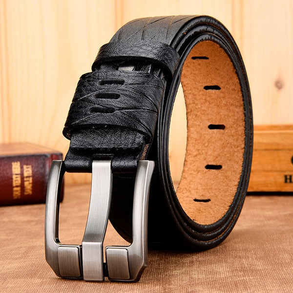 Male leather belt