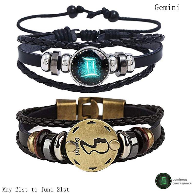 2pcs 12 Constellation Bracelet