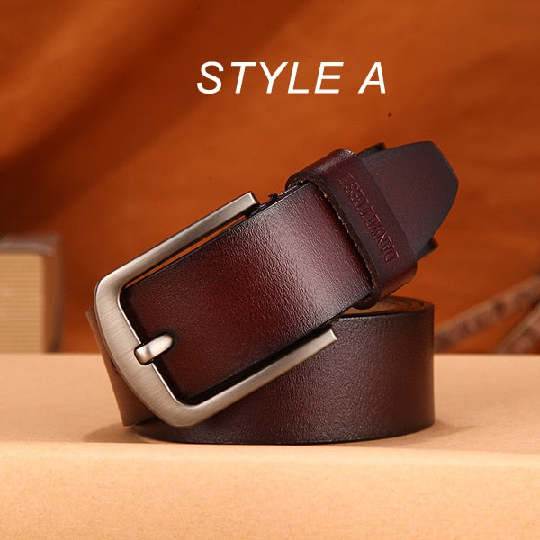 Male leather belt