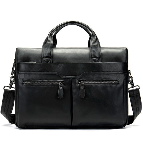 WESTAL genuine leather bag for men&#39;s briefcase