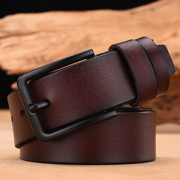 Leather luxury strap male belts