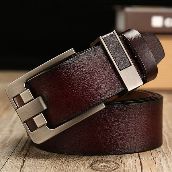 Male leather belt